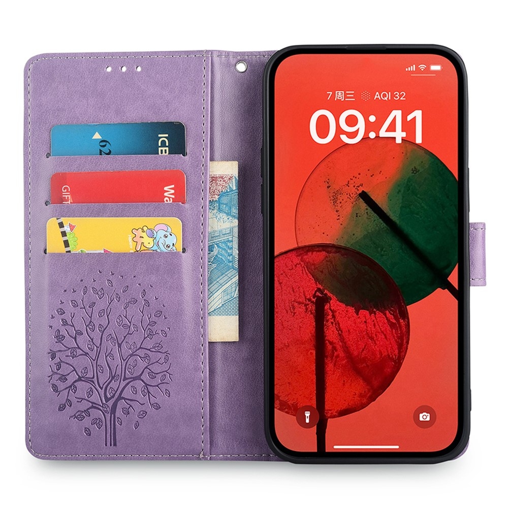 Tree knížkové pouzdro na Huawei Pura 70 - fialové