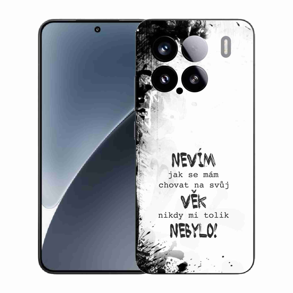 Gelový kryt mmCase na Xiaomi 15 - vtipný text 14 bílé pozadí