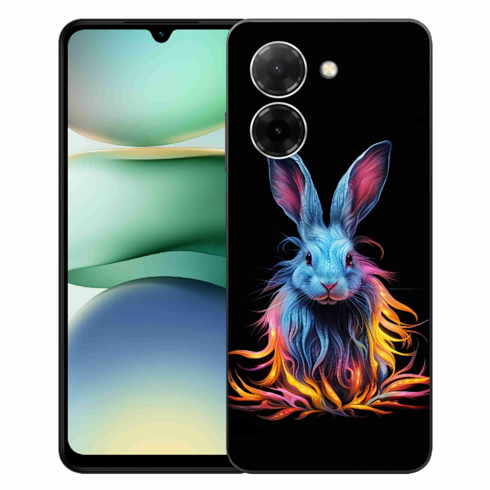 Gelový kryt mmCase na Xiaomi Redmi A5 (171.7x77.8x8.3mm) - abstraktní zajíc
