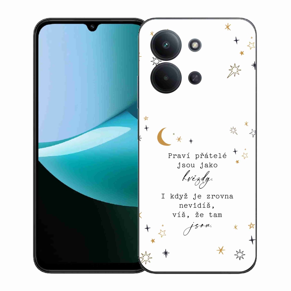 Gelový kryt mmCase na Xiaomi Redmi 15C 4G (171mm)/Poco C85 4G (171mm) - citát 6 bílé pozadí