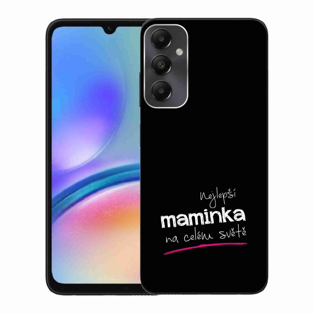 Gelový kryt mmCase na Samsung Galaxy A05s - nejlepší maminka 4 černé pozadí