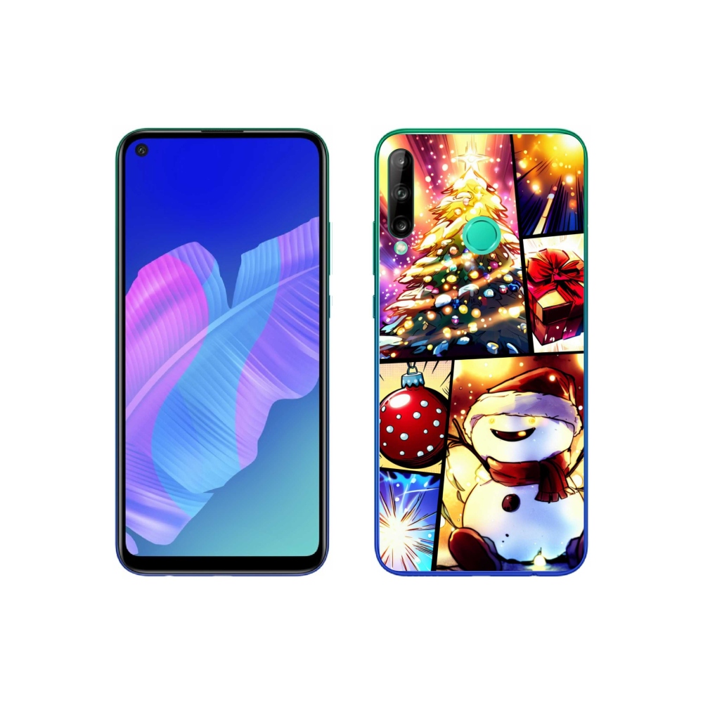Gelový kryt mmCase na Huawei P40 Lite E - vánoční motivy 1