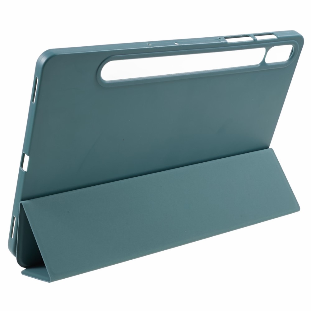 Polohovatelné pouzdro na Samsung Galaxy Tab S9/Tab S10 - tmavězelené