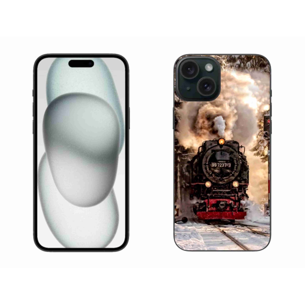 Gelový kryt mmCase na iPhone 15 Plus - vlak