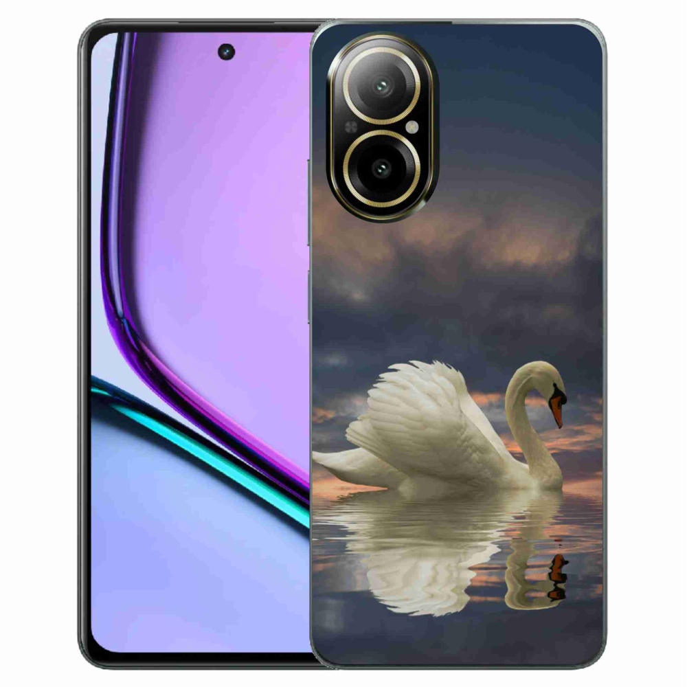 Gelový kryt mmCase na Realme C67 - labuť