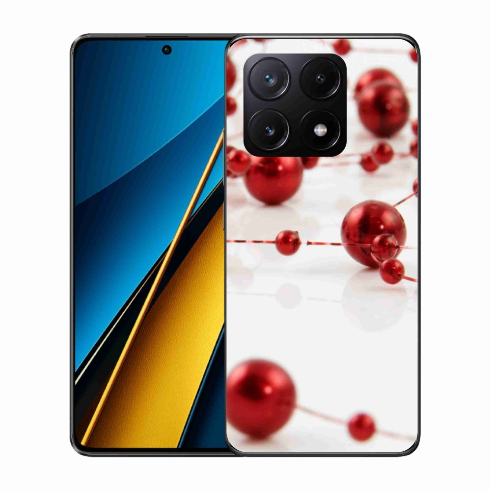 Gelový kryt mmCase na Xiaomi Poco X6 Pro 5G - vánoční řetěz