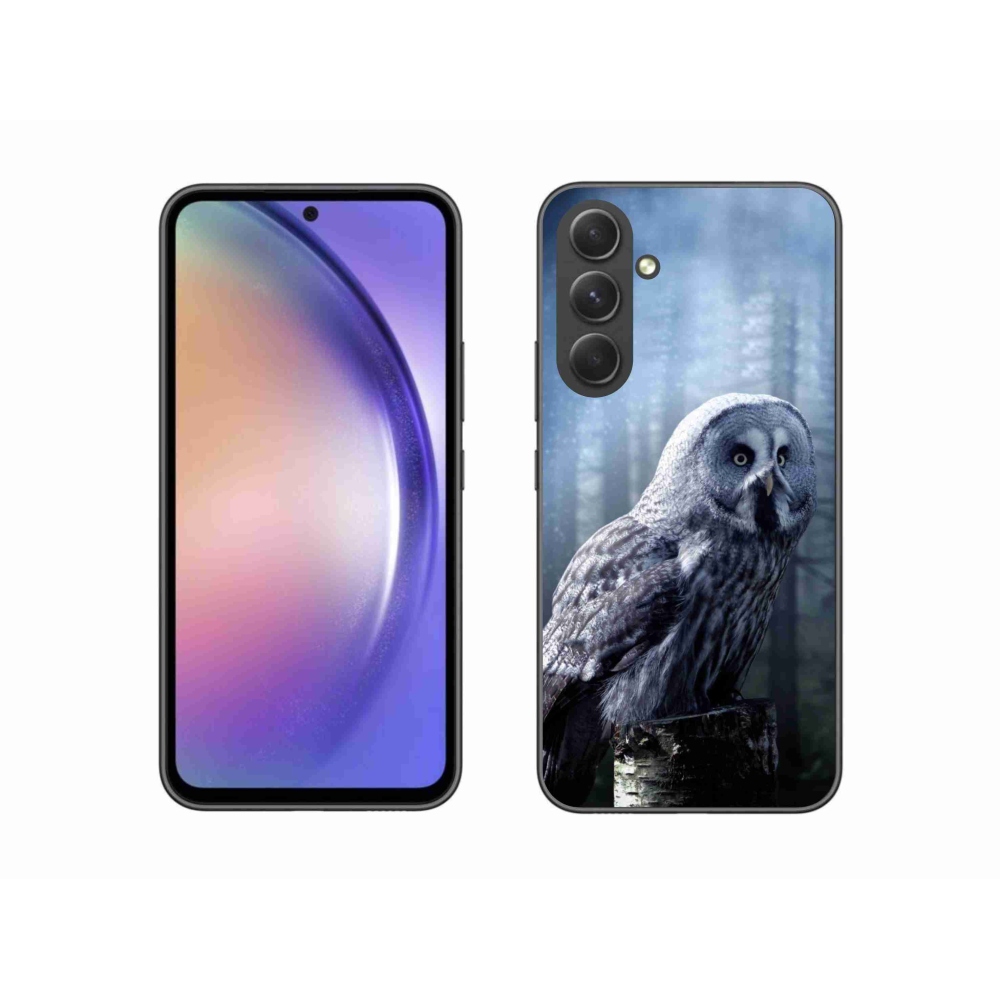 Gelový kryt mmCase na Samsung Galaxy A54 5G - sova