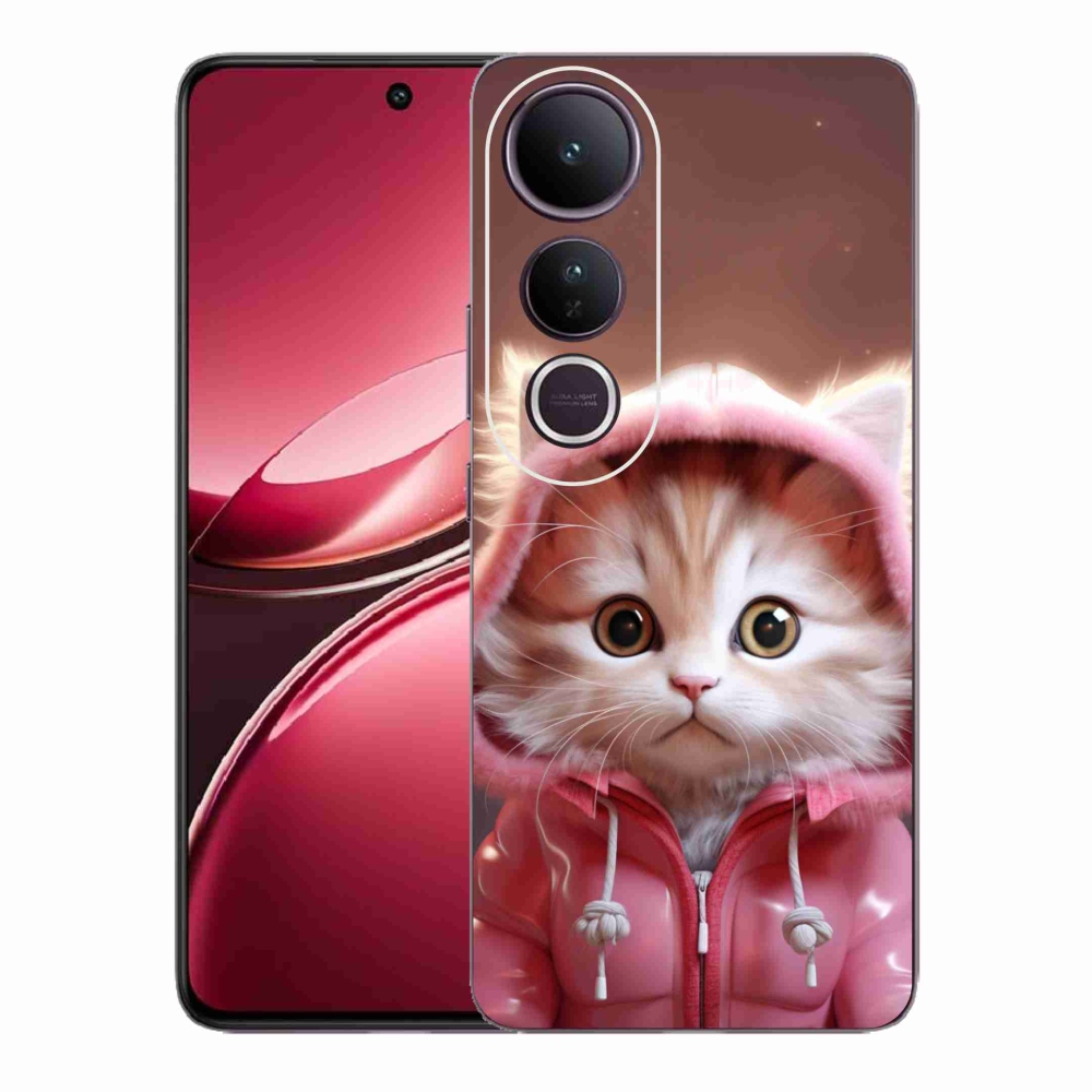 Gelový kryt mmCase na Vivo V50 Lite 4G/5G - roztomilé kotě 3