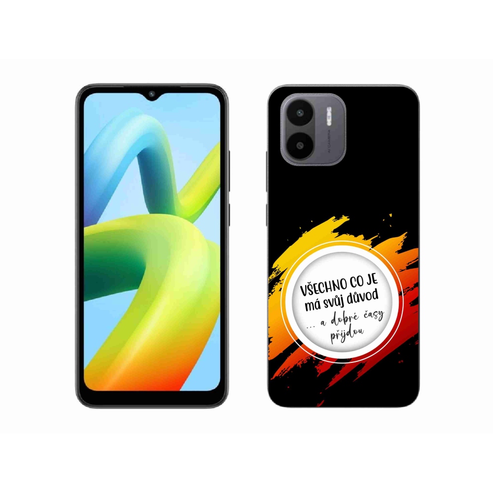 Gelový kryt mmCase na Xiaomi Redmi A1 - citát 3 černé pozadí