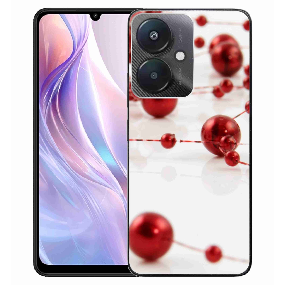 Gelový kryt mmCase na Xiaomi Redmi 13C 5G - vánoční řetěz