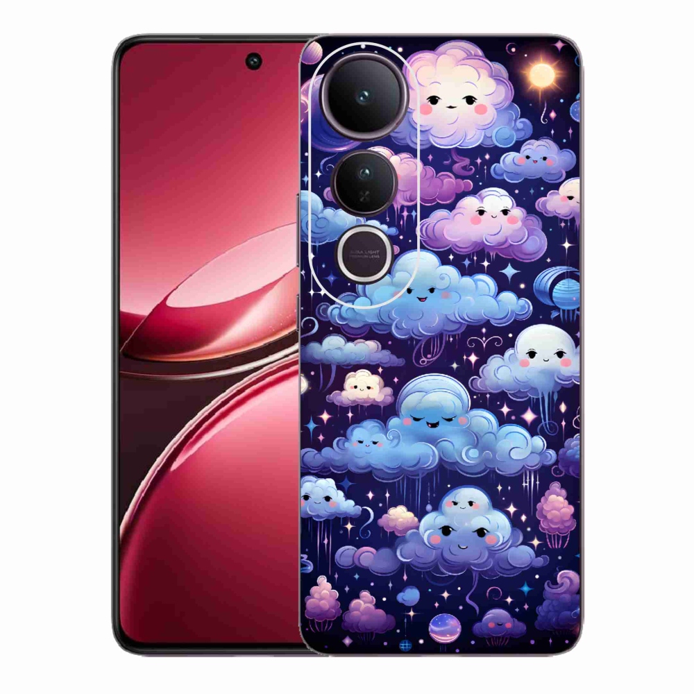 Gelový kryt mmCase na Vivo V50 Lite 4G/5G - mráčky