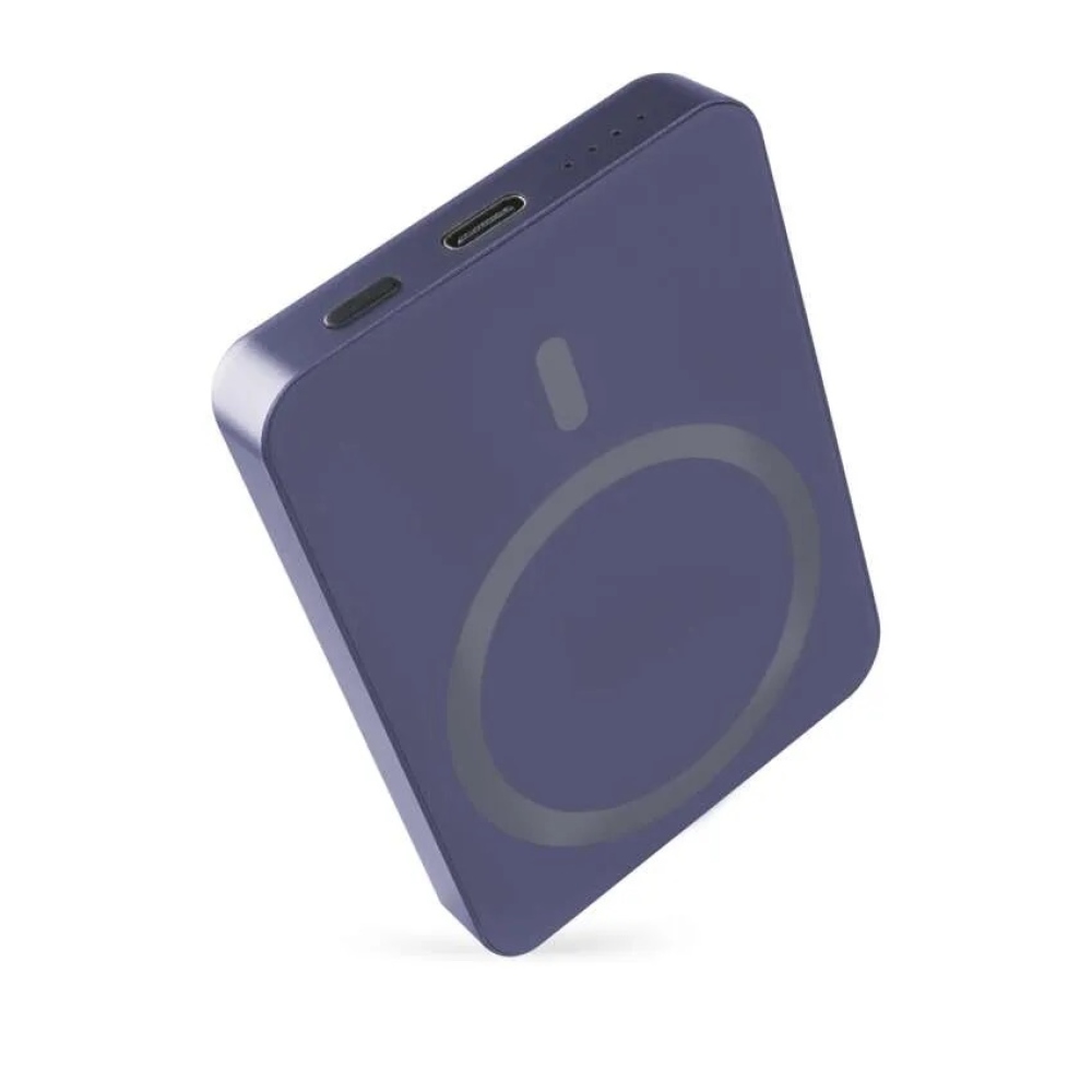 Powerbanka EMOS WI 522, 5 000 mAh, 20 W+Wireless - modrá