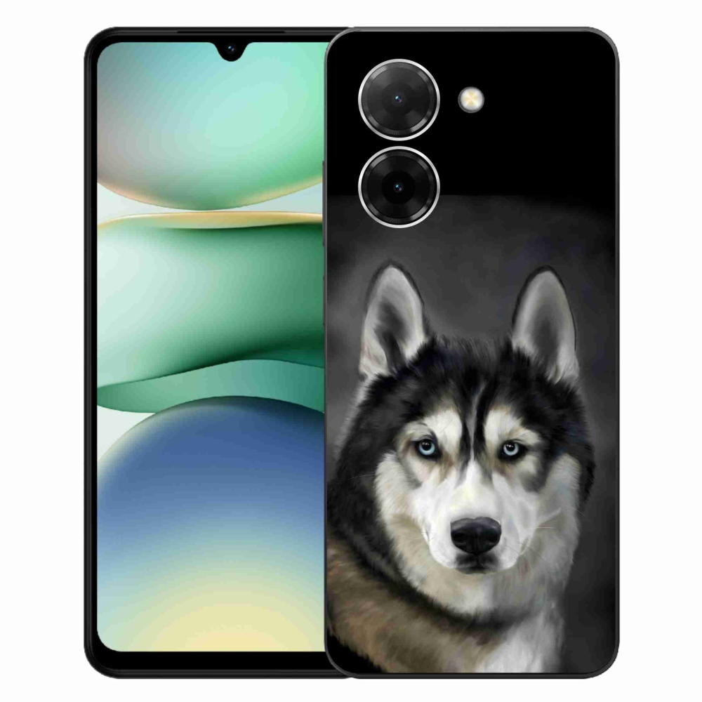 Gelový kryt mmCase na Xiaomi Redmi A5 (173.45x79.35x8.45mm) - husky