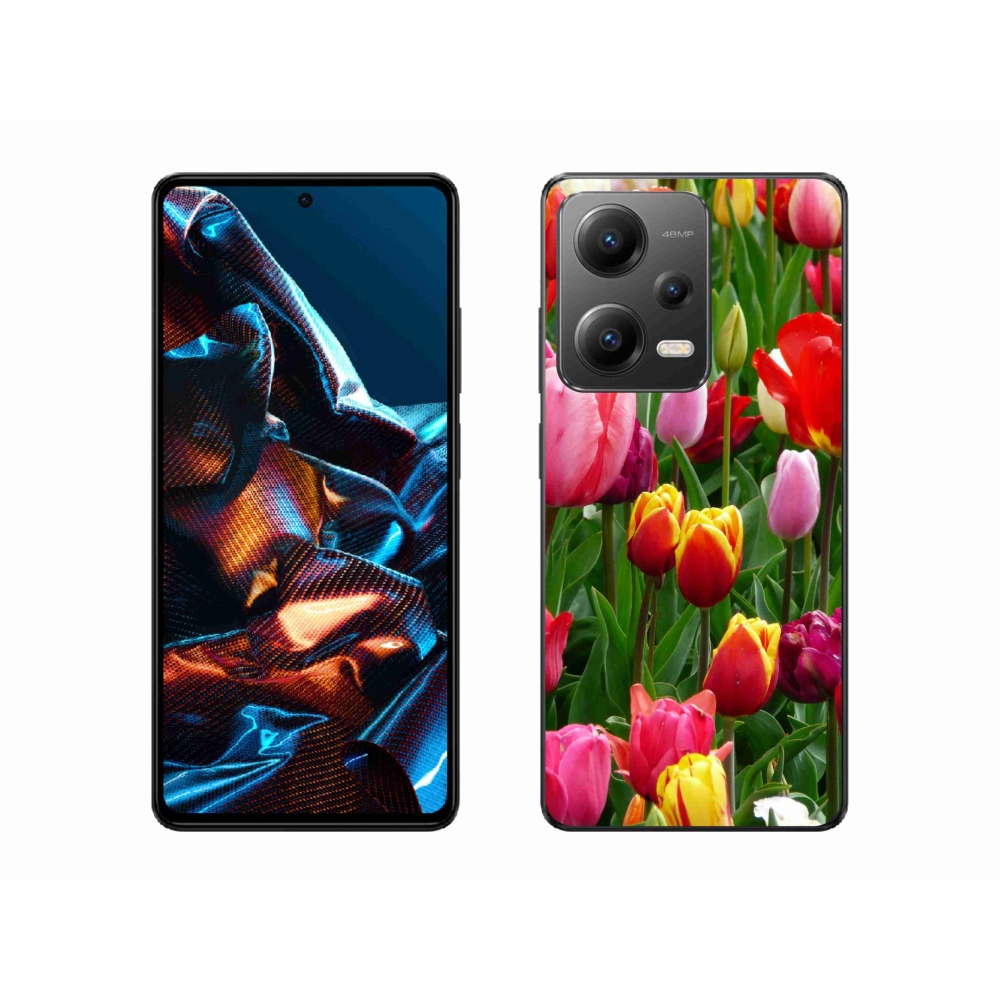 Gelový kryt mmCase na Xiaomi Redmi Note 12 Pro 5G - tulipány