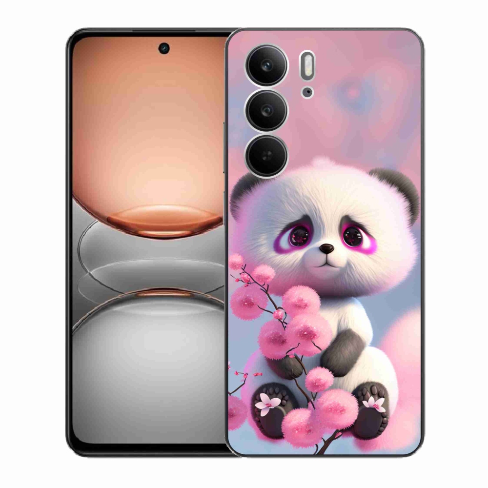 Gelový kryt mmCase na Realme C75 - roztomilá panda 1