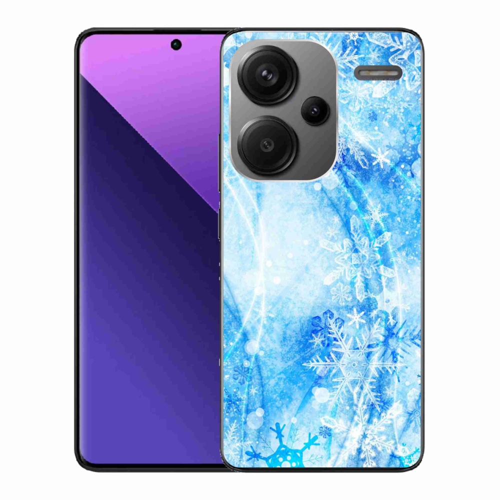 Gelový kryt mmCase na Xiaomi Redmi Note 13 Pro+ 5G - sněhové vločky