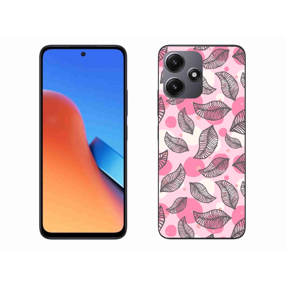 Gelový kryt mmCase na Xiaomi Redmi 12 5G - kreslené padající listy