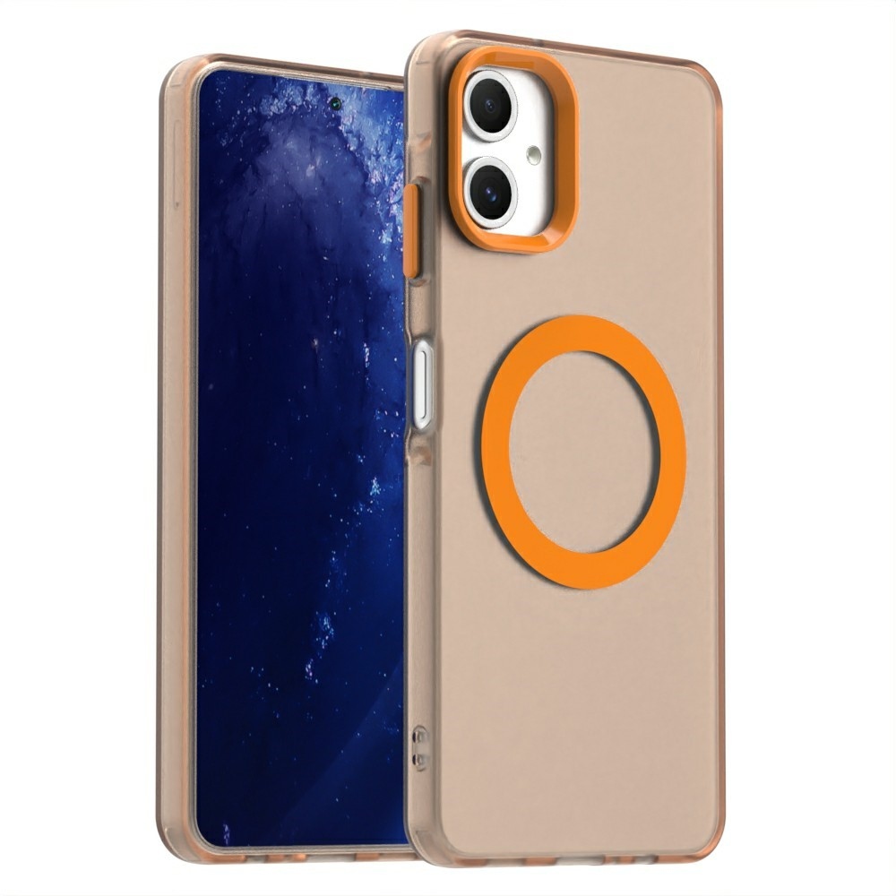 Candy gelový obal s MagSafe na Samsung Galaxy A06 4G - oranžový