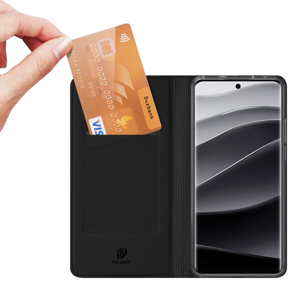 DUX knížkové pouzdro na Xiaomi Redmi Note 14 Pro 5G/Poco X7 5G - černé