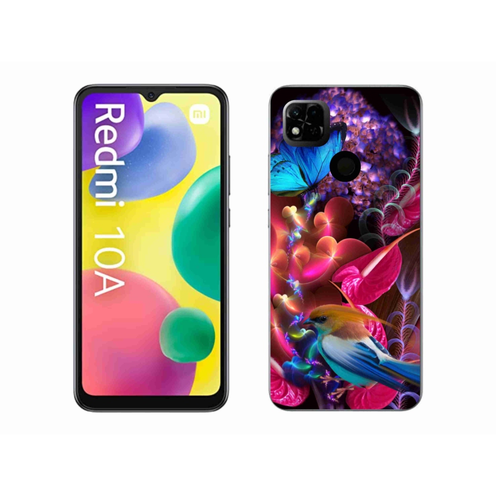 Gelový kryt mmCase na Xiaomi Redmi 10A - barevné květiny