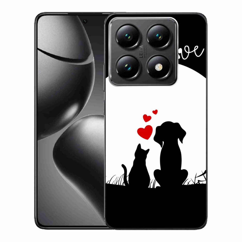 Gelový kryt mmCase na Xiaomi 14T Pro - zvířecí láska