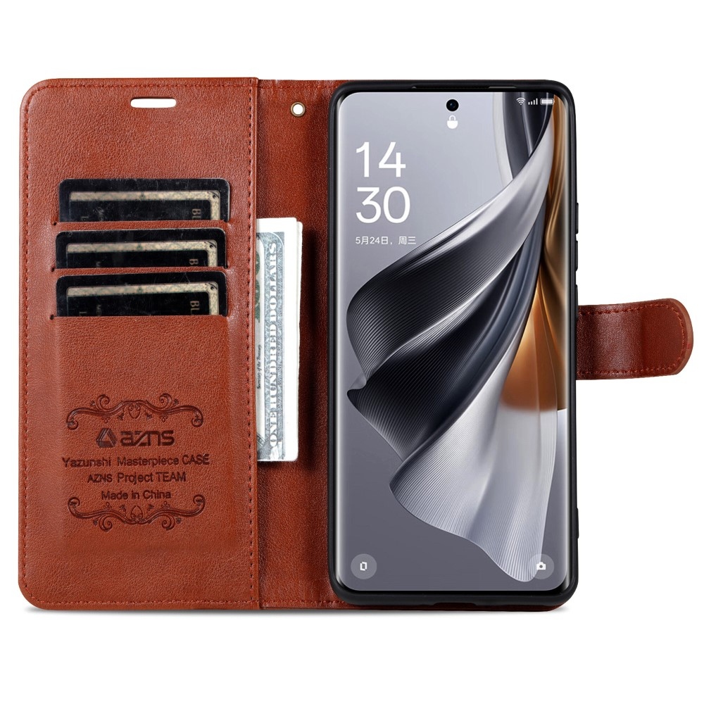AZNS knížkové pouzdro na Huawei Pura 70 Pro - hnědé