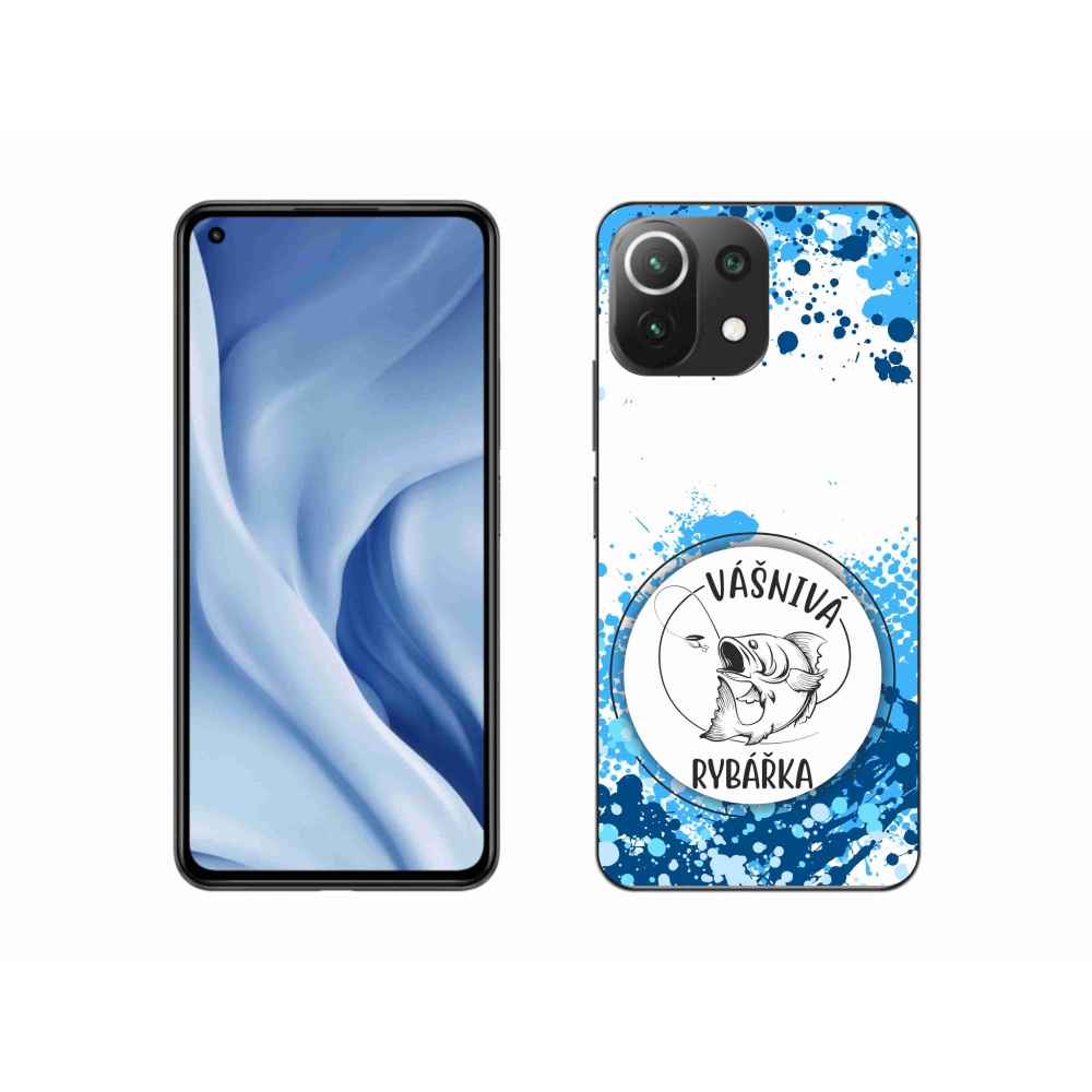 Gelový kryt mmCase na Xiaomi 11 Lite 5G NE - vášnivá rybářka bílé pozadí