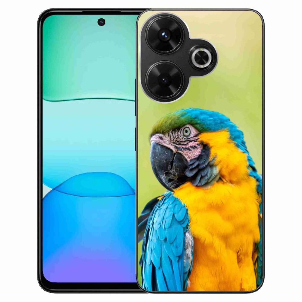 Gelový obal mmCase na Xiaomi Redmi 13 4G/Poco M6 4G - papoušek ara 2