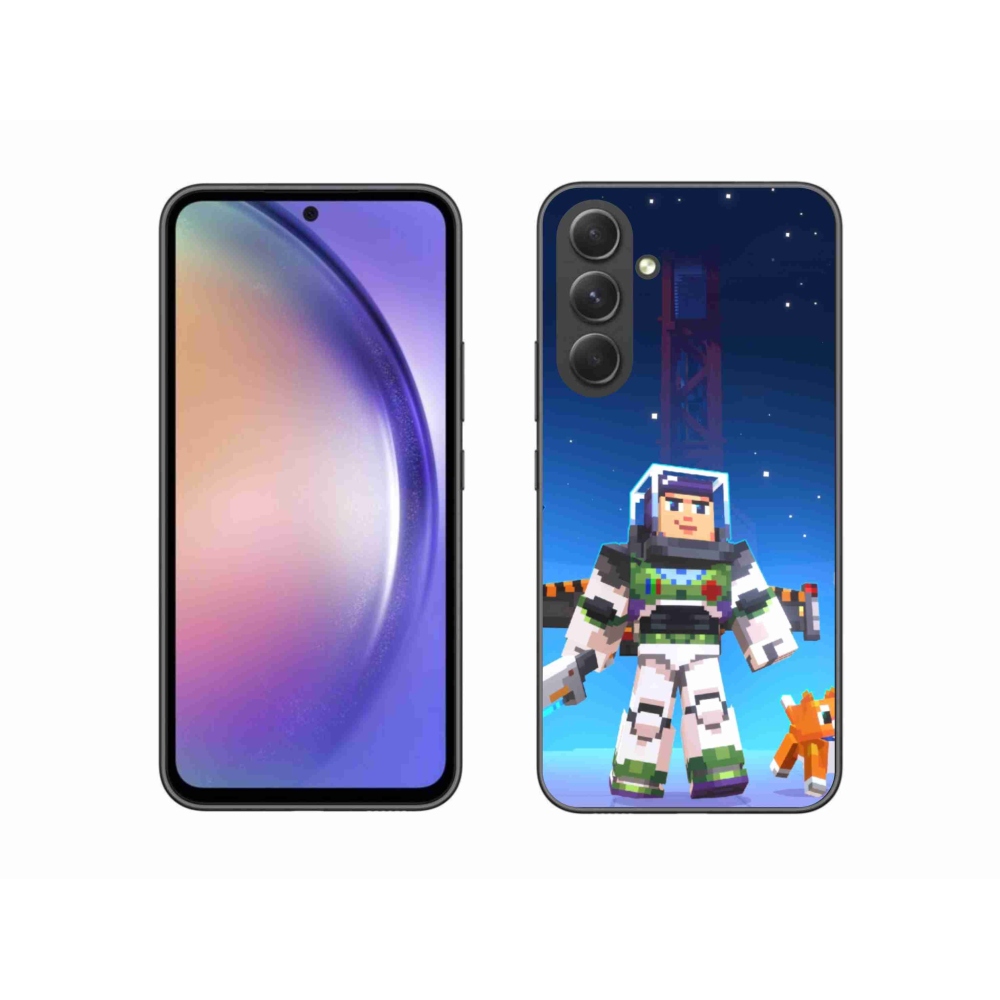 Gelový kryt mmCase na Samsung Galaxy A54 5G - minecraft 2