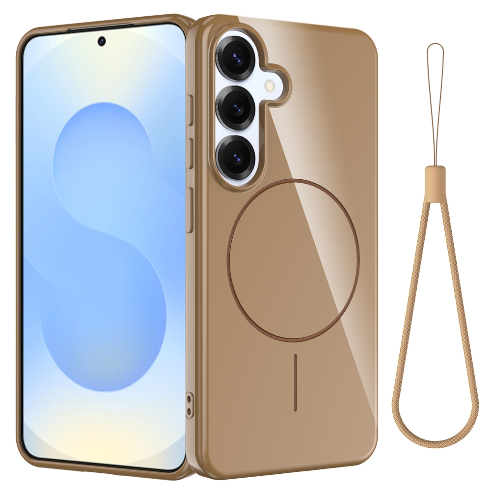 Carry gelový obal s MagSafe na Samsung Galaxy S25 FE - zlatý