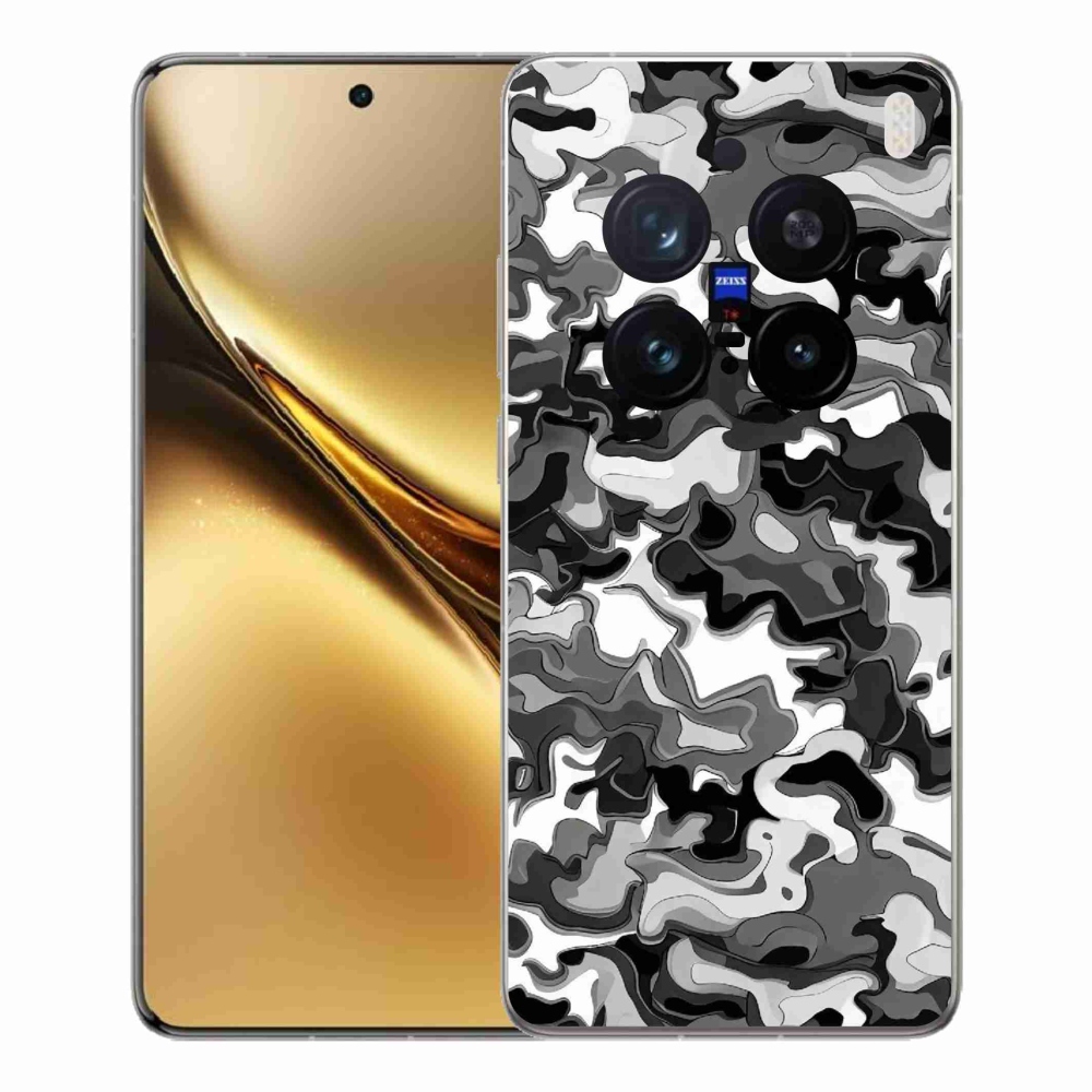 Gelový kryt mmCase na Vivo X200 Pro 5G - maskáčový vzor 3