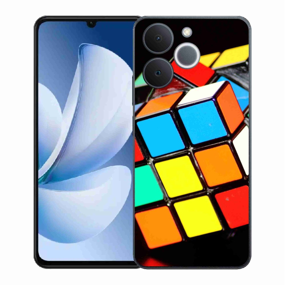 Gelový kryt mmCase na Realme Note 70T - rubikova kostka
