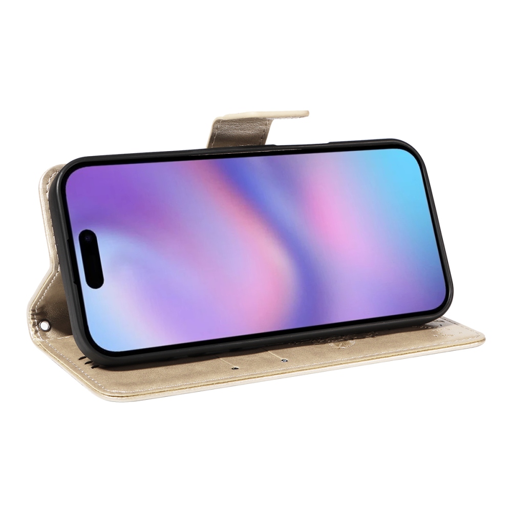 Trees knížkové pouzdro na iPhone 17 - zlaté