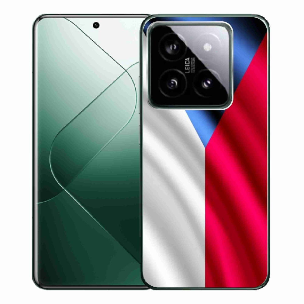 Gelový kryt mmCase na Xiaomi 14 Pro - česká vlajka