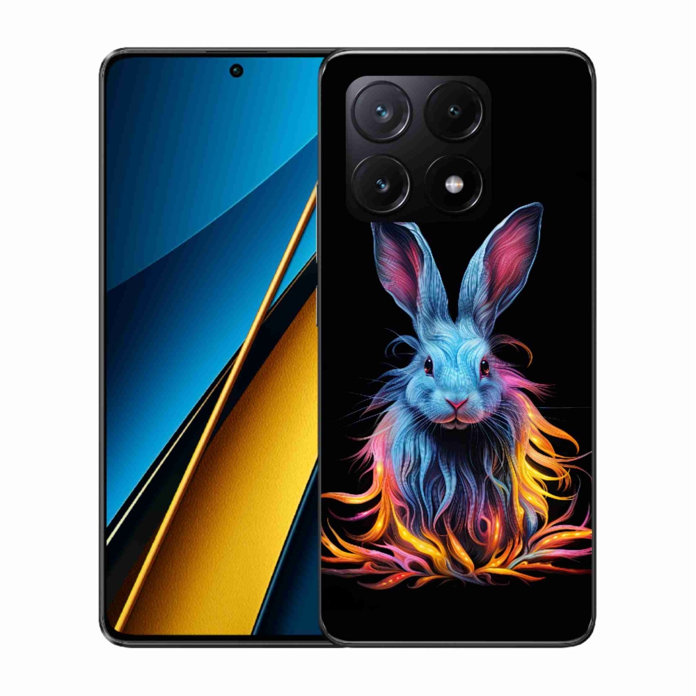 Gelový kryt mmCase na Xiaomi Poco X6 Pro 5G - abstraktní zajíc