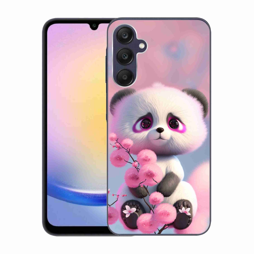 Gelový kryt mmCase na Samsung Galaxy A25 5G - roztomilá panda 1
