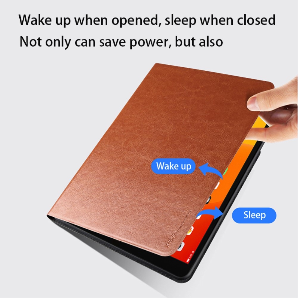 X-Level chytré zavírací pouzdro na iPad Pro 13 (2024) - hnědé