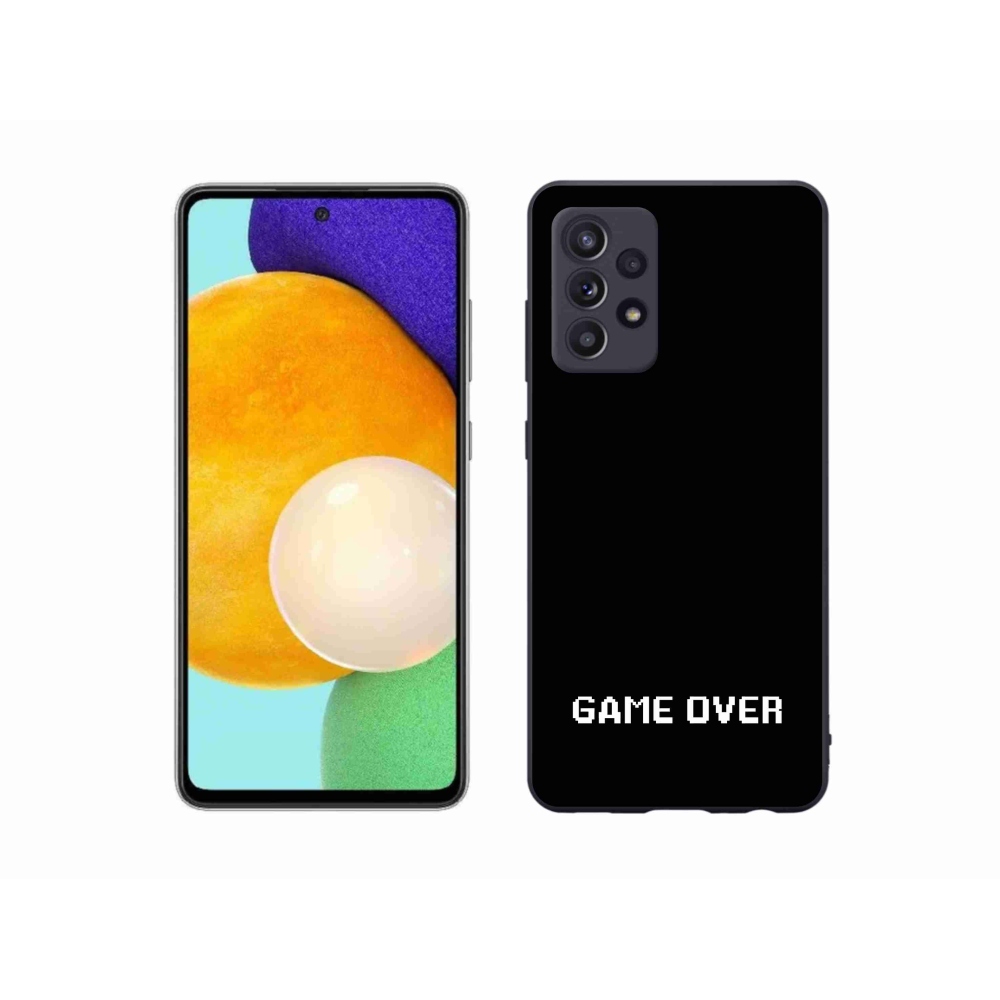 Gelový kryt mmCase na Samsung Galaxy A52/A52 5G - game over černé pozadí