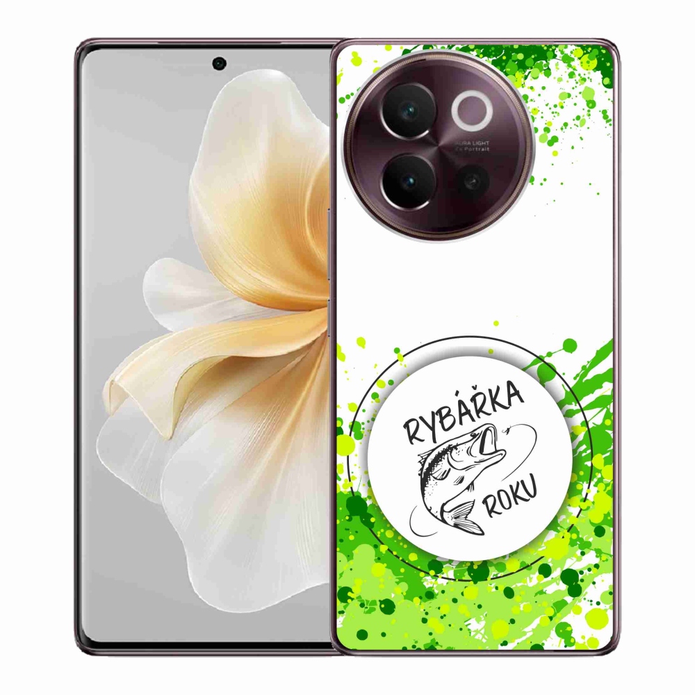 Gelový kryt mmCase na Vivo V40 Lite 5G - rybářka roku bílé pozadí