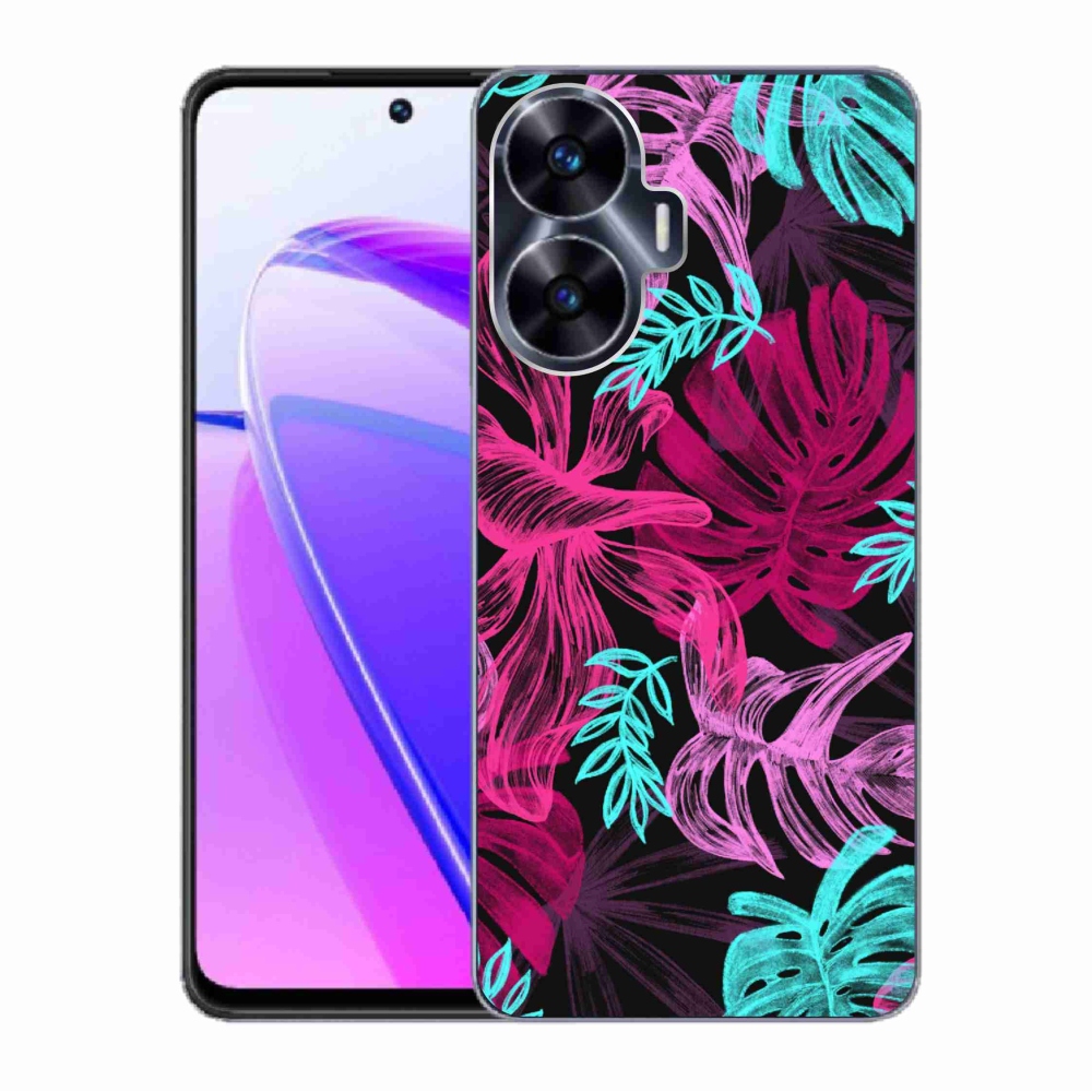Gelový kryt mmCase na Realme C55 - květiny 1