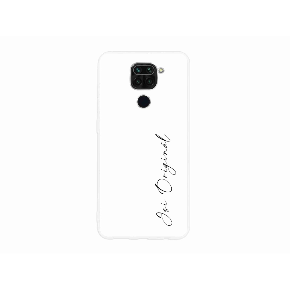 Gelový kryt mmCase na Xiaomi Redmi Note 9 - jsi originál bílé pozadí