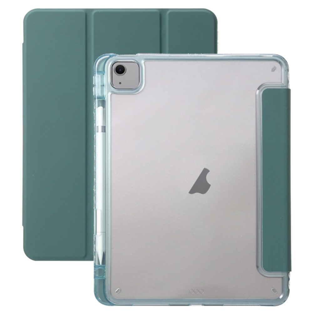 Fold zavírací pouzdro na iPad Air 11 (2024) - černozelené