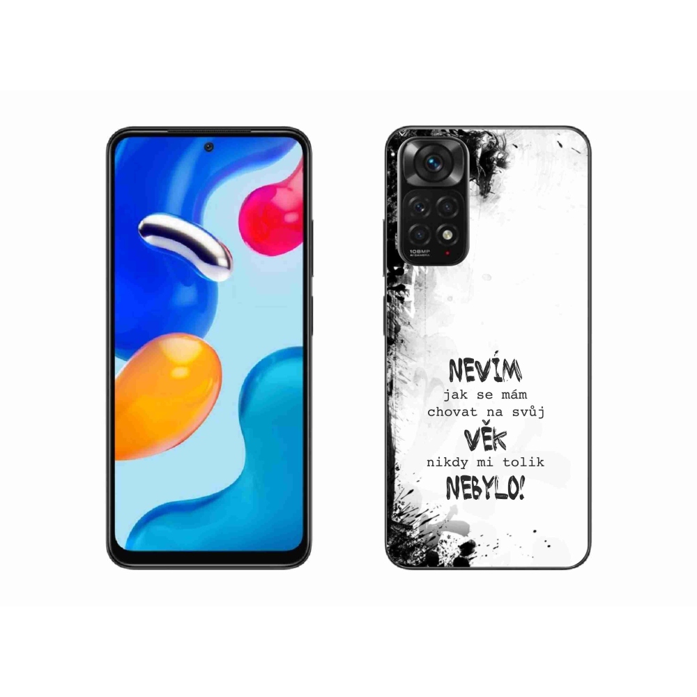 Gelový kryt mmCase na Xiaomi Redmi Note 11S 4G - vtipný text 14 bílé pozadí