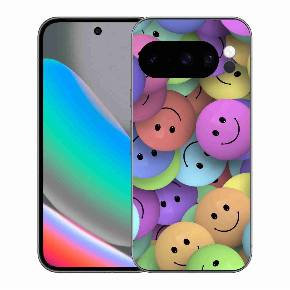 Gelový kryt mmCase na Google Pixel 10 Pro - barevní smajlíci