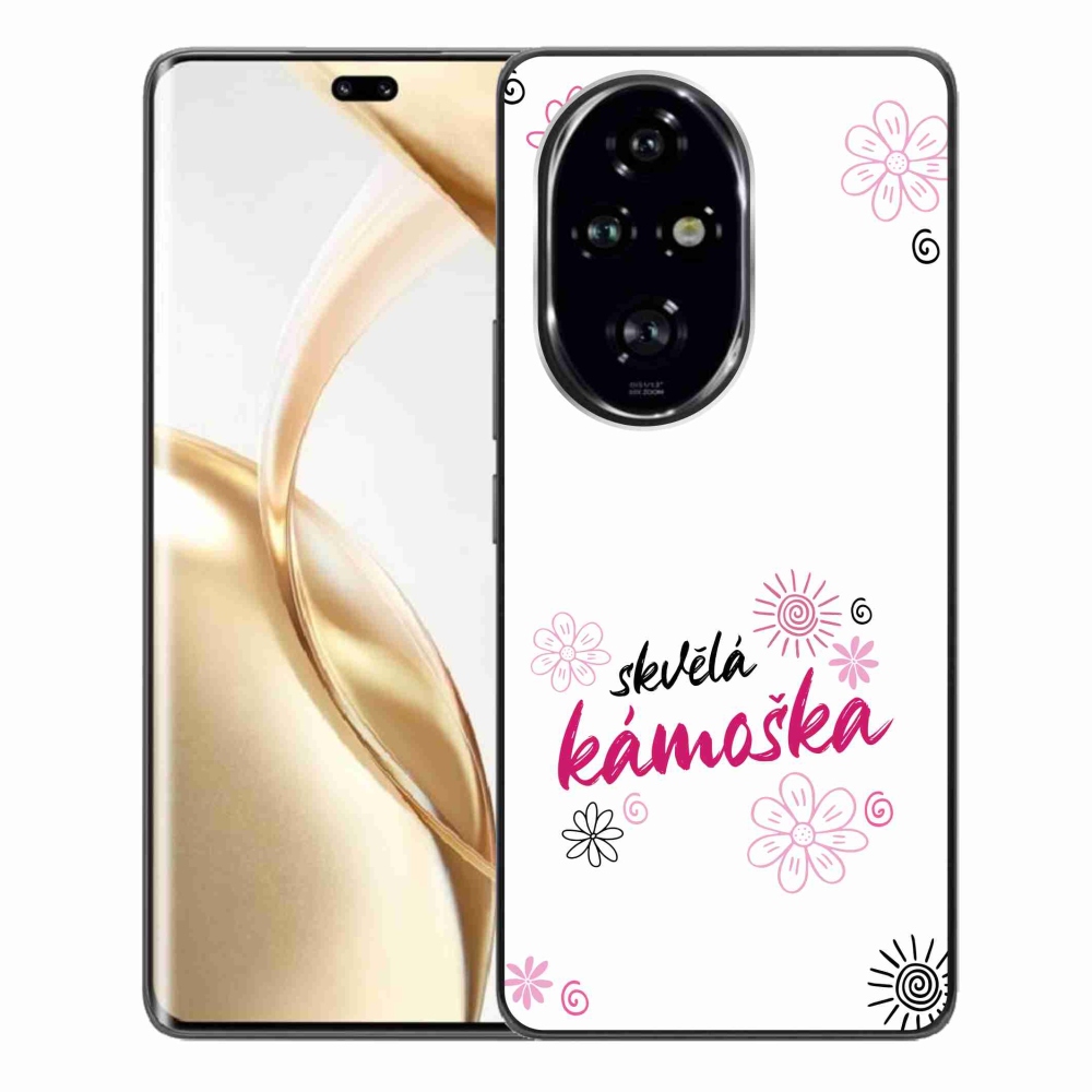 Gelový kryt mmCase na Honor 200 Pro 5G - skvělá kámoška bílé pozadí