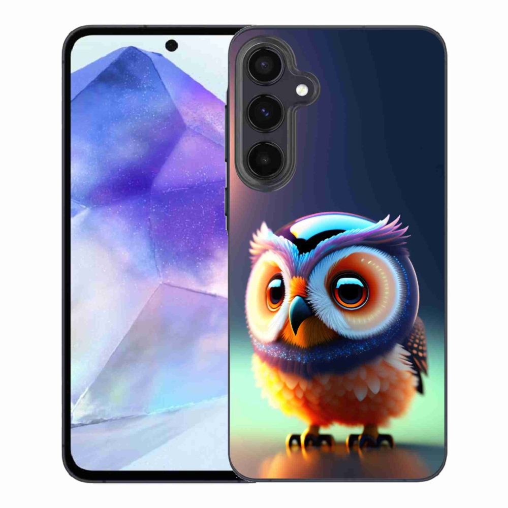 Gelový kryt mmCase na Samsung Galaxy A55 5G - sovička