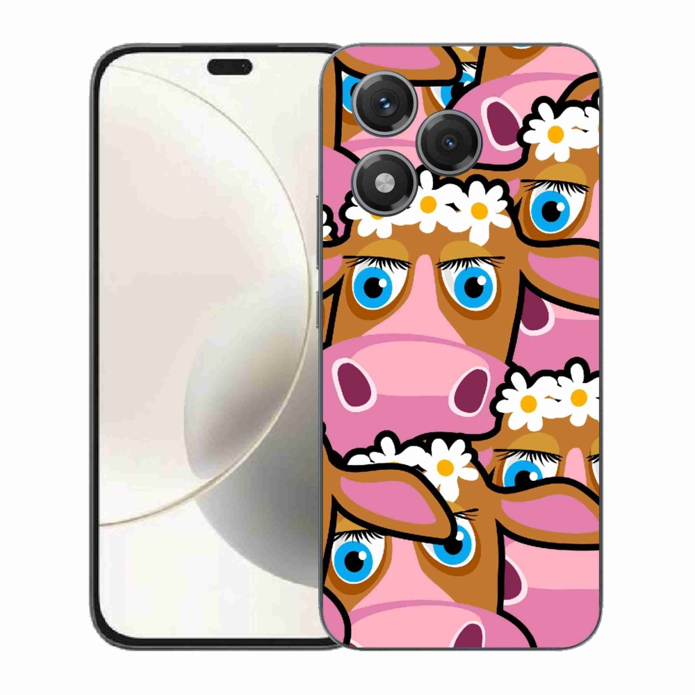 Gelový kryt mmCase na Honor 400 Lite - kreslené kravičky