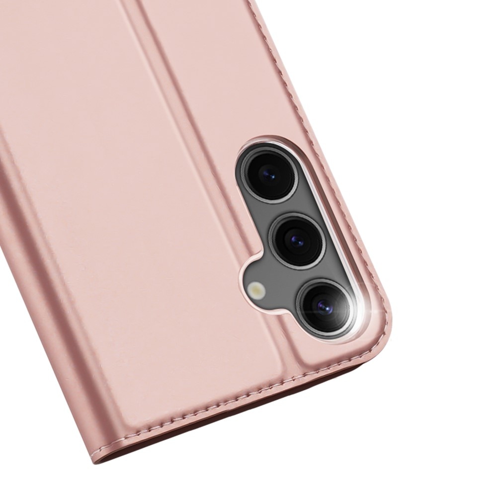DUX knížkové pouzdro na Samsung Galaxy S25 - růžovozlaté