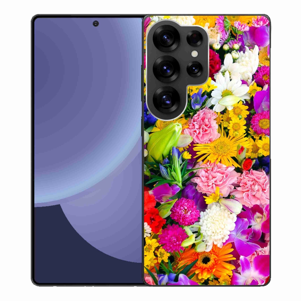 Gelový kryt mmCase na Samsung Galaxy S25 Ultra - květiny 12
