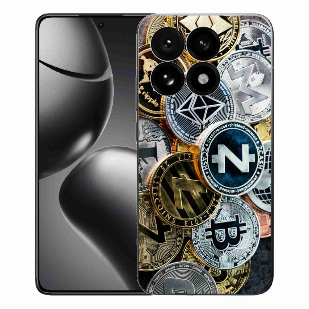 Gelový kryt mmCase na Xiaomi 15T - kryptoměny